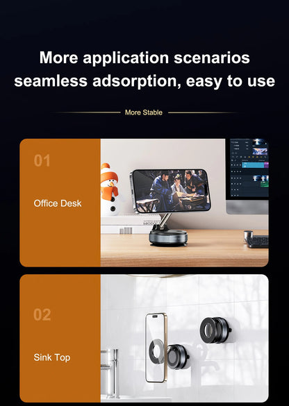 MagLock Pro™ | Magnetic Vacuum Phone Mount